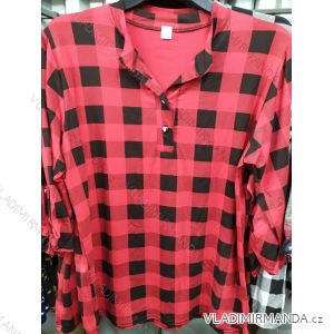 Tunika košile dlouhý rukáv dámská nadrozměrná (xl-4xl) POLSKÁ MÓDA PM120007