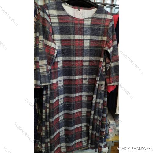 Šaty 3/4 rukáv dámske nadrozmerné (44-52) POĽSKÁ MÓDA PM120013
