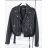 Frühling Kunstlederjacke Frauen (s-xl) polnischen Moda JMK19040