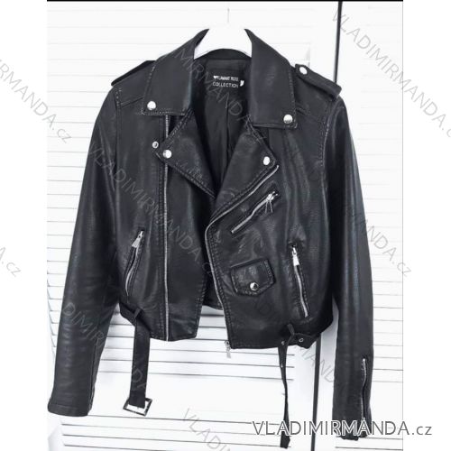 Frühling Kunstlederjacke Frauen (s-xl) polnischen Moda JMK19040