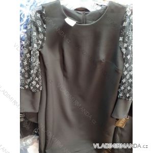 Šaty dlouhý rukáv dámské nadrozměrné (l-4xl) POLSKÁ MÓDA PM520023