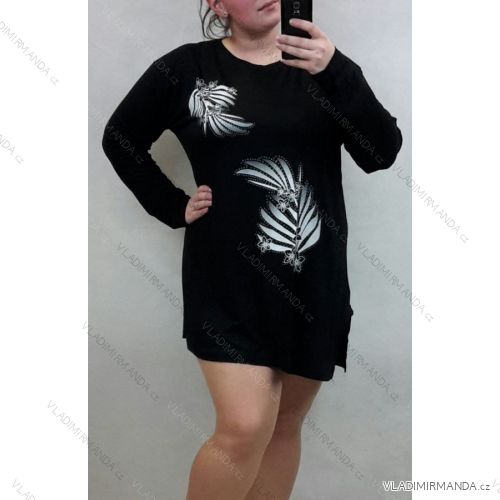 Šaty dlouhý rukáv dámské nadrozměr (xl) EXCZOTIC TM820003