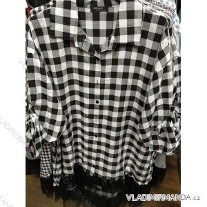 Shirt Dress 3/4 Long Sleeve Ladies (uni s-m) ITALIAN FASHION IM920032
