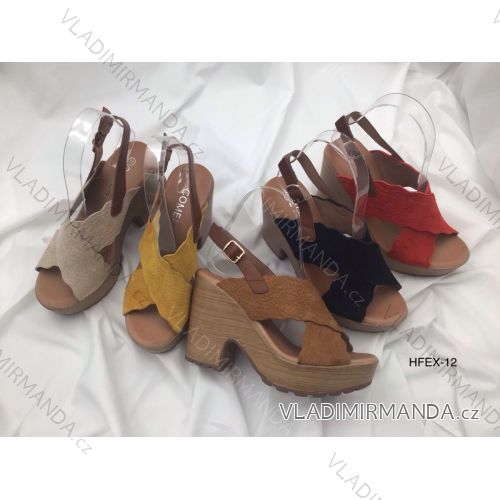 Sandále na podpätku dámske (36-41) WSHOES OBUV OB220HFEX-12
