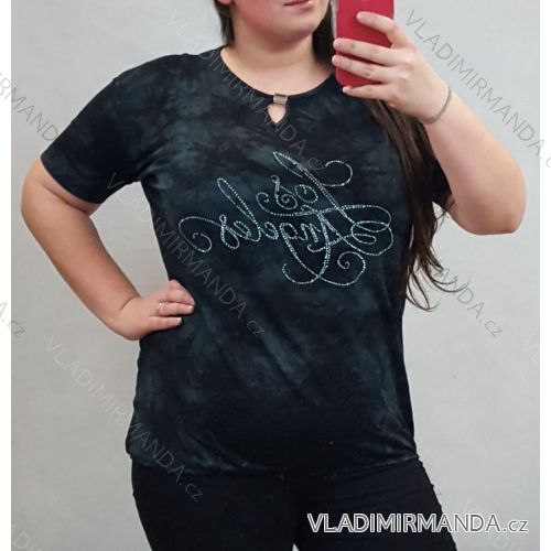 Tričko krátký rukáv dámská nadrozměr (l-xl, 2xl) Turecká moda TME20002