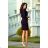 224-1 Sports dress with a welt - dark blue
