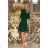 217-2 NEVA Trapezkleid mit ausgestellten Ärmeln - dunkelgrün
