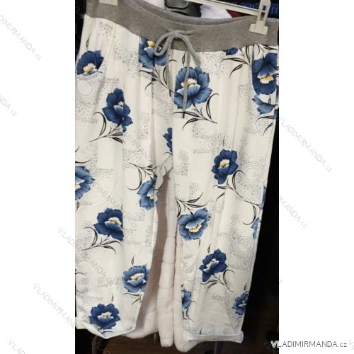 Tepláky dlouhé dámské nadrozměrné (UNI XL-2XL) ITALSKÁ MÓDA IMN20016