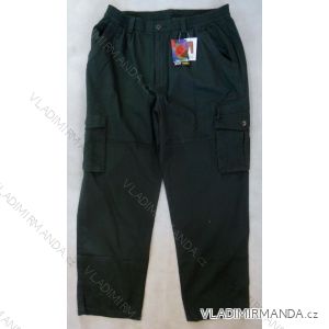 Kalhoty slabé plátěné pánské v pase do gumy (l-3xl) BATY QNAM KAKI-TUI KHOA