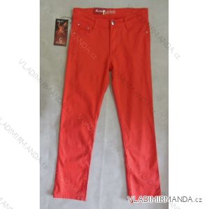Kalhoty plátěné slabé letní dámské (30-42/červená) SUN BIRD SX5095L