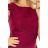 Kleid MARTA mit Spitze - Burgunder Farbe 157-3
