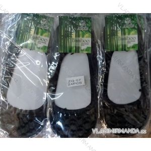Ponožky šlapky ťapky bambusové silonkové černé krajka dámské (univerzální 25-27) RUYIZ D-234