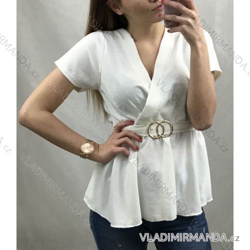 Tunika krátký rukáv dámská (UNI S-M) ITALSKÁ MÓDA IM9209991