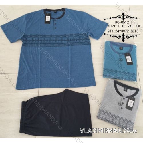 Pyžamo krátké na knoflíček pánské (L-3XL) N-FEEL NFL20MC-0512