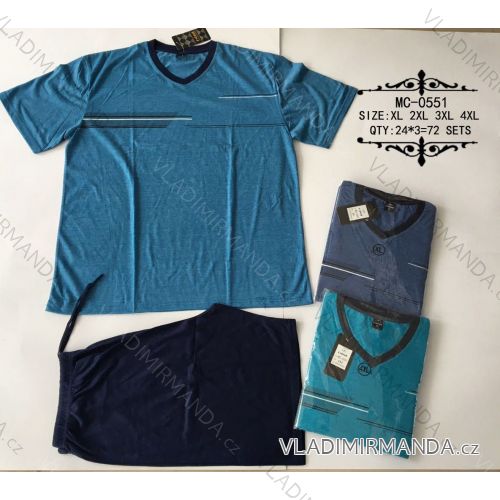 Pyžamo krátké pánské nadrozměrné (XL-4XL) N-FEEL NFL20MC-0551