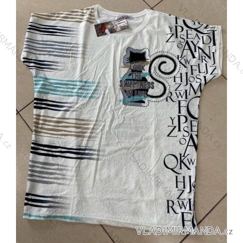 T-shirt short sleeve women (M-3XL) TURKISH FASHION TM120028
