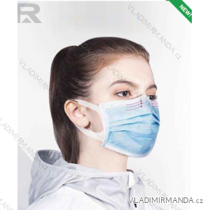 Ochranná obličejová rouška maska 3 vrstvá proti virům unisex (one size) MADE IN CHINA ROUSKA11001
