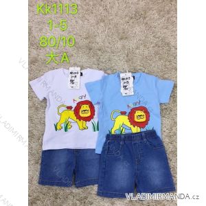Souprava letní tričko a riflové kraťasy dětská chlapecká (1-5 let) SAD SAD20KK1113