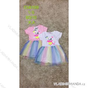 Šaty letní krátký rukáv dětské dívčí (1-5 let) SAD SAD20CH6109