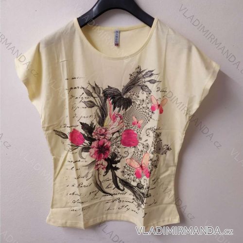 Tričko krátký rukáv dámské (2xl-4xl) POLSKÁ MODA IM1019030