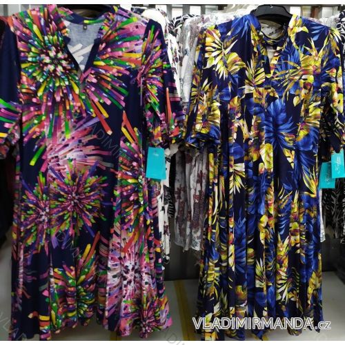 Women's short sleeve dress oversized (M-3XL) POLISH FASHION PME20012