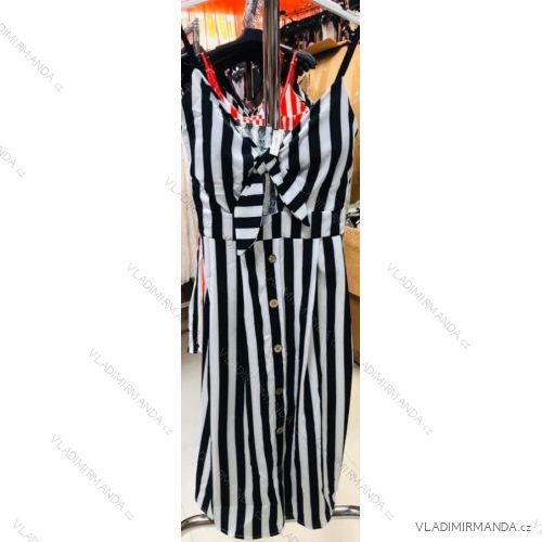 Dresses long summer women's strip (uni sl) ITALIAN Fashion IMM20101