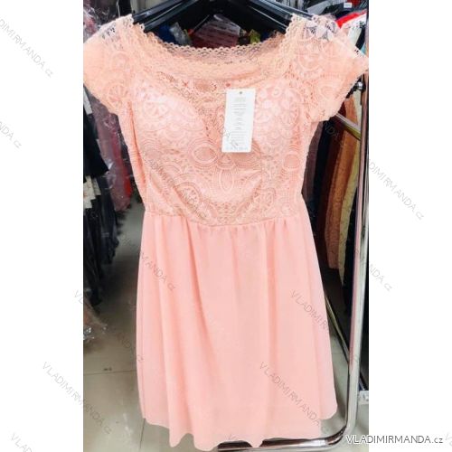 ŠATY KRÁTKÉ PLESOVÉ S KRAJKOU DÁMSKÉ (uni s/m) ITALSKá MóDA IMM20155