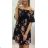 Sommerkleid mit nackten Schultern kurze Frauen (uni s / m) ITALIENISCHE MODA IM9199723