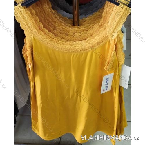Tílko letní s krajkou dámské (S/M ONE SIZE) ITALSKÁ MÓDA IM721045