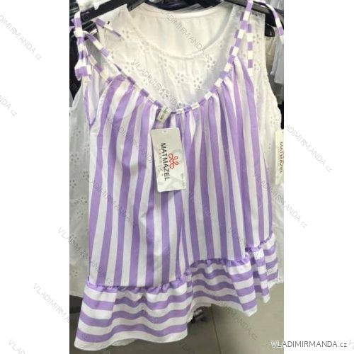 Damen Tank Top Sommerstreifen (UNI S-M) ITALIENISCHE MODE IMM20303
