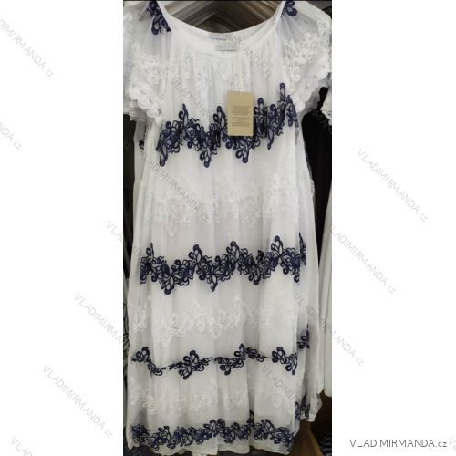 Summer Short Sleeve Lace Ladies Dress (uni s / l) ITALIAN FASHION IM719292