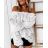 Hemdbluse kurz 3/4 Ärmel Spitze Damen (UNI SL) ITALIENISCHE MODE IM13014