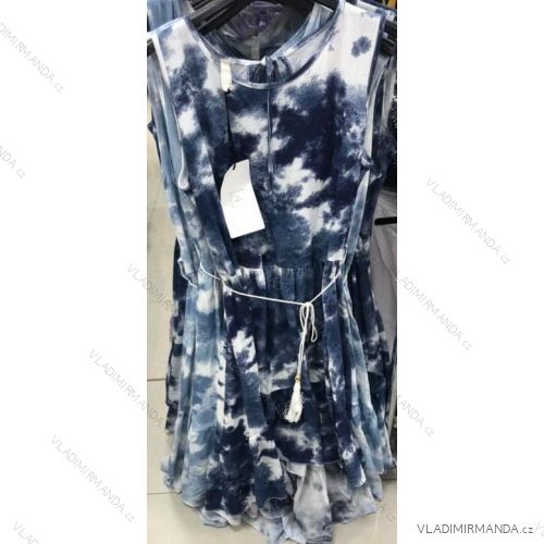 Šaty letní bez rukávů dámské (UNI S-M) ITALSKÁ MÓDA IMM20382