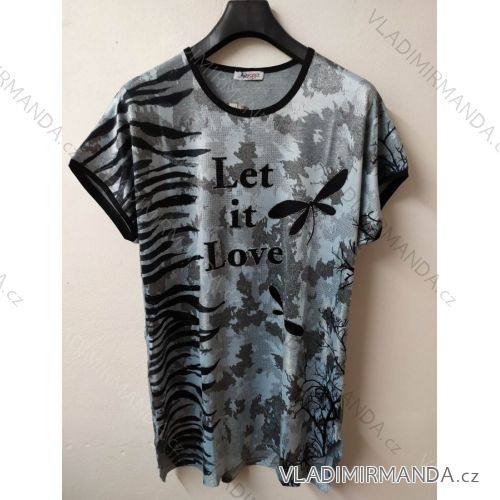 Tunika Kurzarm Damen übergroße (UNI XL-2XL) TURKISH FASHION TME20017