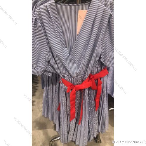 Šaty letní krátký rukáv dámské (UNI S/M) ITALSKÁ MÓDA IMM20526