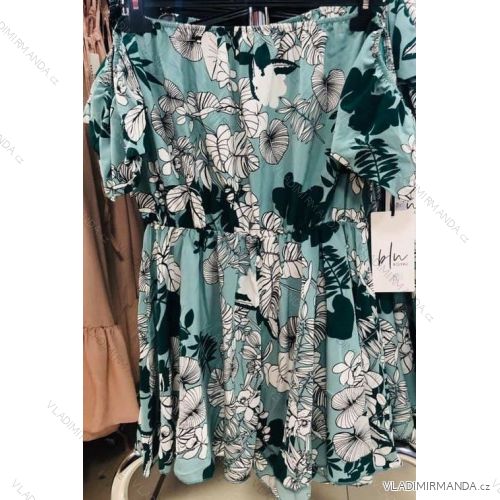 Kleid mit 3/4 Ärmeltasche für Damen (uni sl) ITALIAN Fashion IM3181746