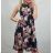 Women's flowered summer dress (UNI S / M) ITALIAN FASHION IMM20551 / C