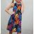 Women's flowered summer dress (UNI S / M) ITALIAN FASHION IMM20553 / C