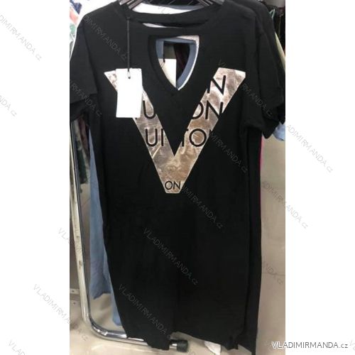 Šaty letní oversize krátký rukáv dámské (UNI S/M) ITALSKÁ MÓDA IMM20552