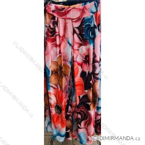 Kalhoty harémky dlouhé květované dámské (UNI S/M) ITALSKÁ MÓDA IMM20620