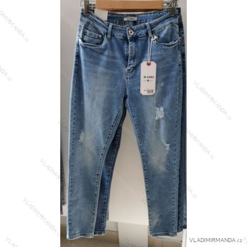 Rifle jeans dlouhé dámské (30-38) M.SARA MA120MSR91