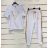 Women's T-shirt short sleeve and sweatpants set (UNI S / L) TURKISH FASHION IMK20119