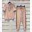 Women's T-shirt short sleeve and sweatpants set (UNI S / L) TURKISH FASHION IMK20119