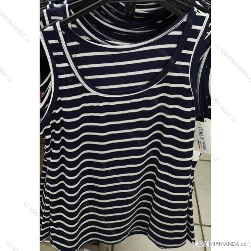 Tílko letní na ramínka proužek dámské (UNI S/L) ITALSKÁ MÓDA IM720126