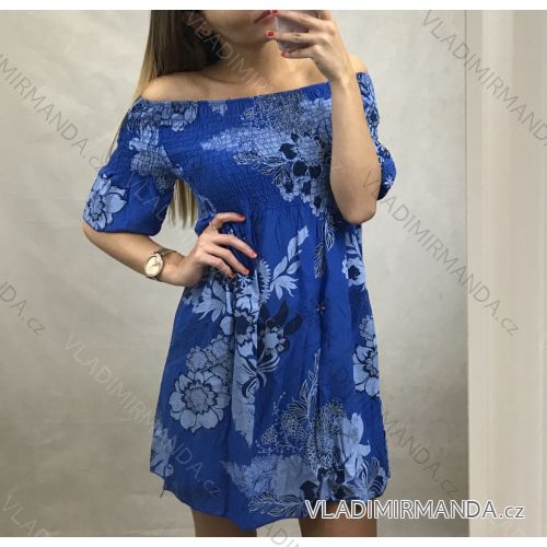 Carmen summer women's flower dress (uni s / m) ITALIAN FASHION IM620014