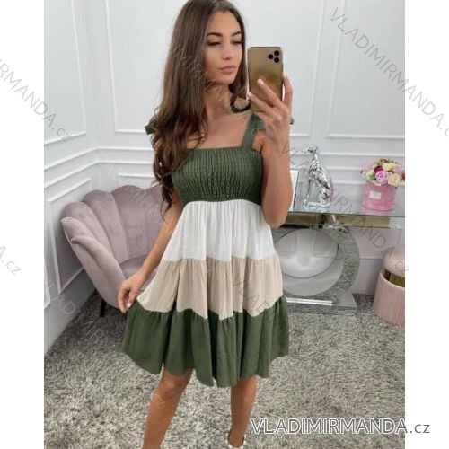 Dress with 3/4-sleeve ladies pocket (uni sl) ITALIAN Fashion IM3181746