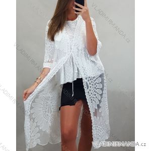 cardigan plážový čipkový letné cez plavky 3/4 rukáv dámske (UNI S / xl) turecka moda IMB20309