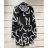 Summer long sleeve flowered women's dress (UNI S / L) ITALIAN FASHION IMK20150
