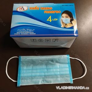 Ochranná obličejová rouška maska 4 vrstvá proti virům unisex (one size) MADE IN VIETNAM ROUSKA15KC