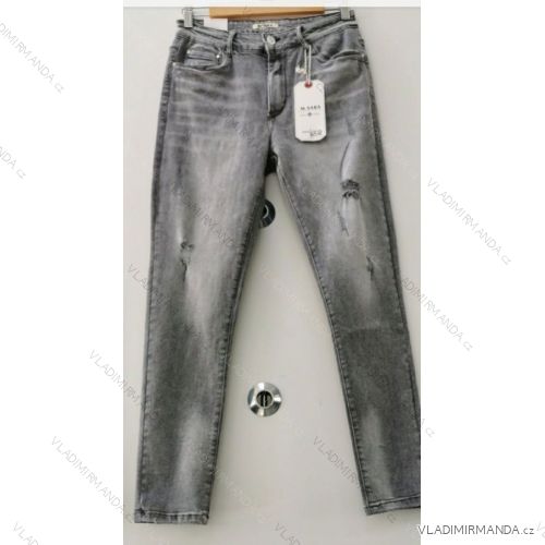 Rifle jeans dlouhé dámské nadrozměrné (30-38/XL-5XL) M.SARA MA120030